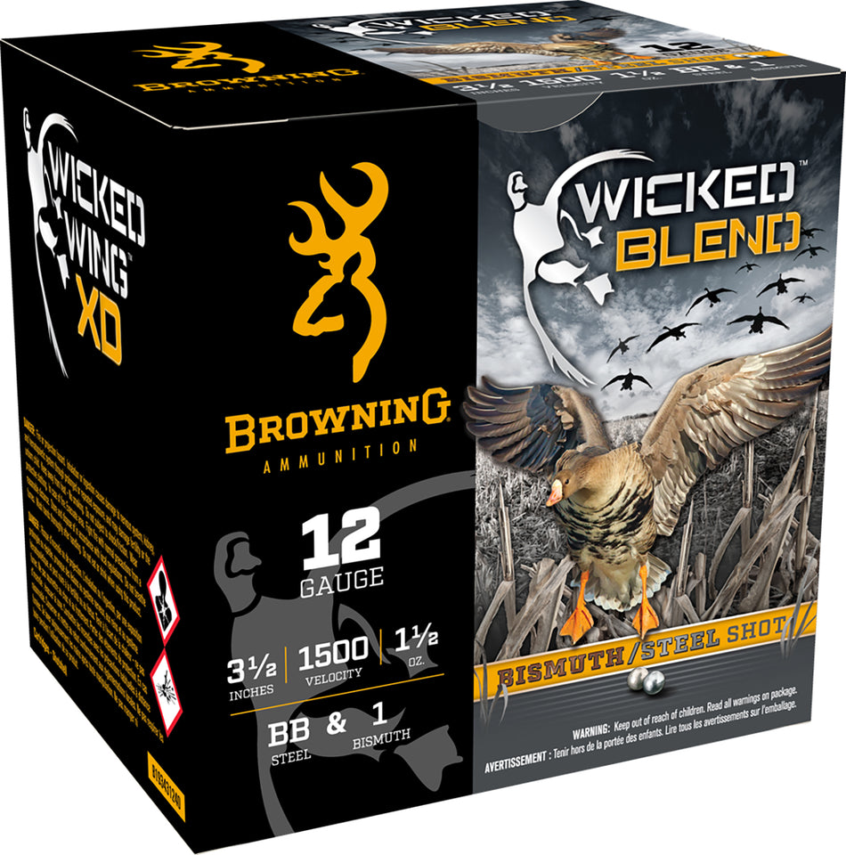 Browning  Shotgun Ammo 12 Gauge 3.5 in 1-1/2 oz BB / 1