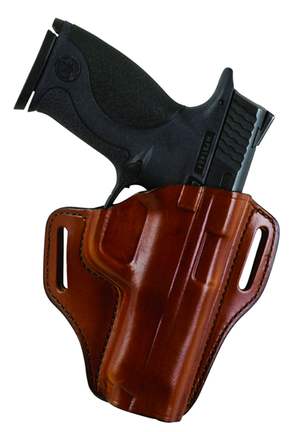 Bianchi Remedy Model 57 OWB Holster Size 10A Tan Leather Fits Colt 1911 Officer Right Hand