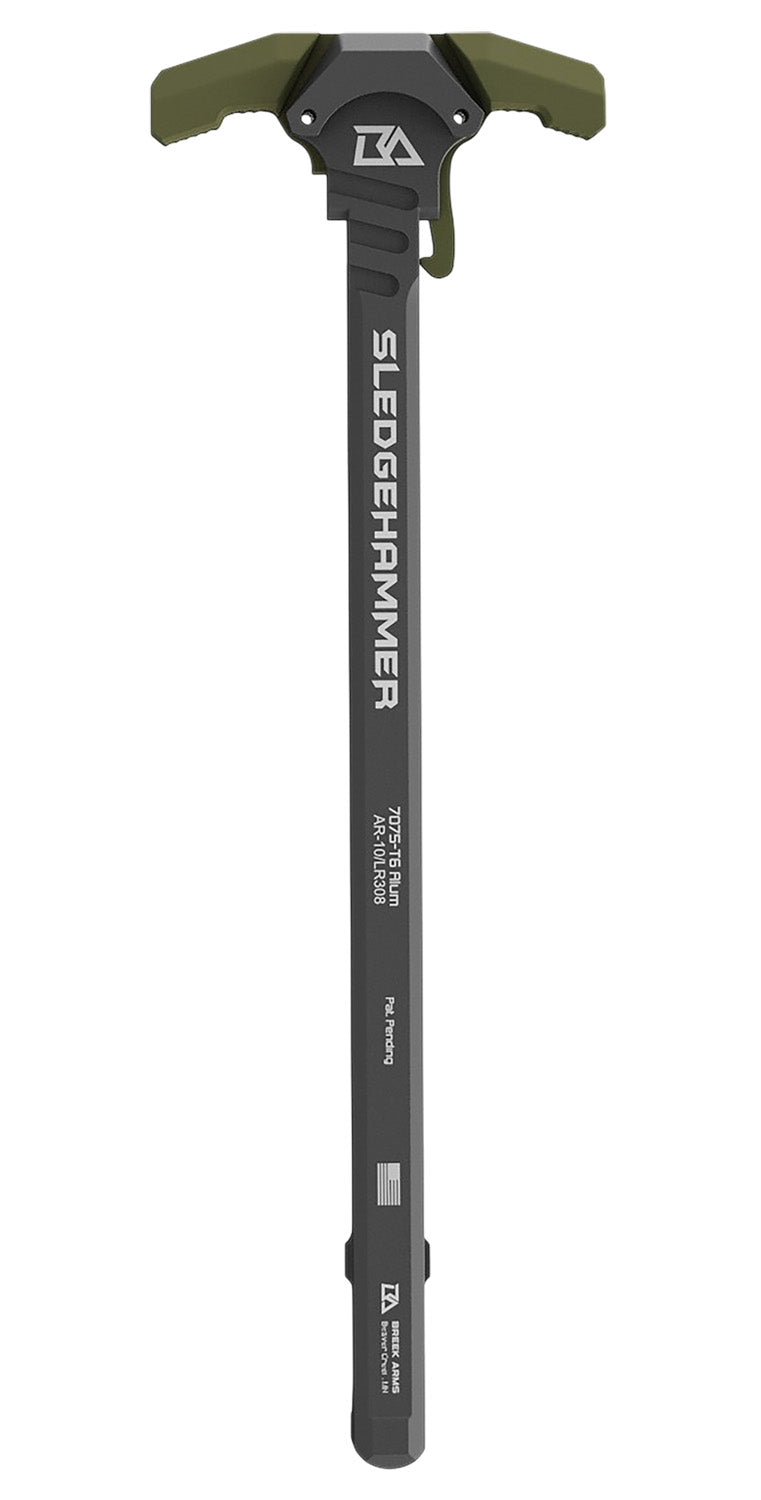 Breek Arms Sledgehammer Green Ambidextrous Charging Handle for AR-10