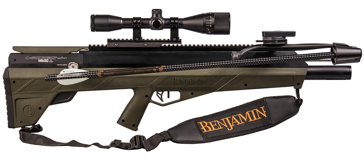 Benjamin M600 Airbow Kit PCP-Powered with Scope Quiver and Arrow Set