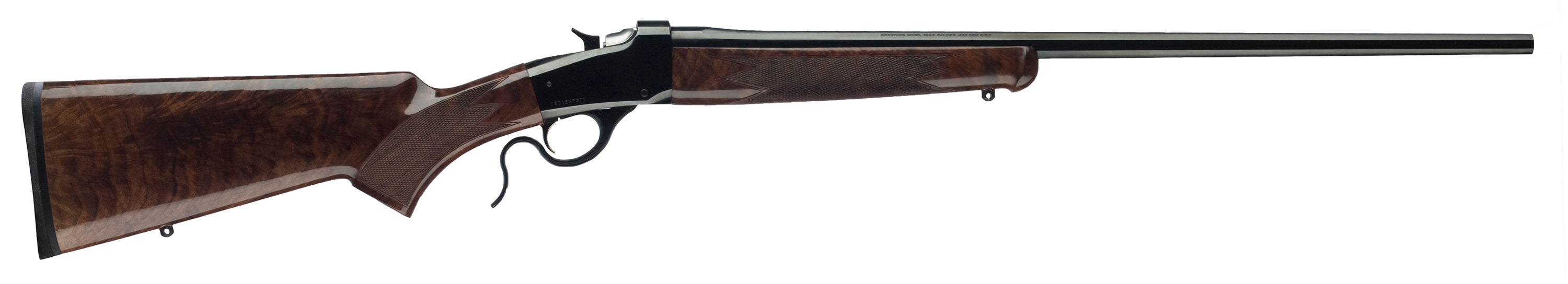 Winchester Repeating Arms 534293289 Model 1885 Low Wall Hunter 6.5 Creedmoor 1rd 24" Polished Blued Octagon Barrel, Drilled & Tapped Steel Receiver, Grade III/IV Walnut Fixed w/Pistol Grip Stock