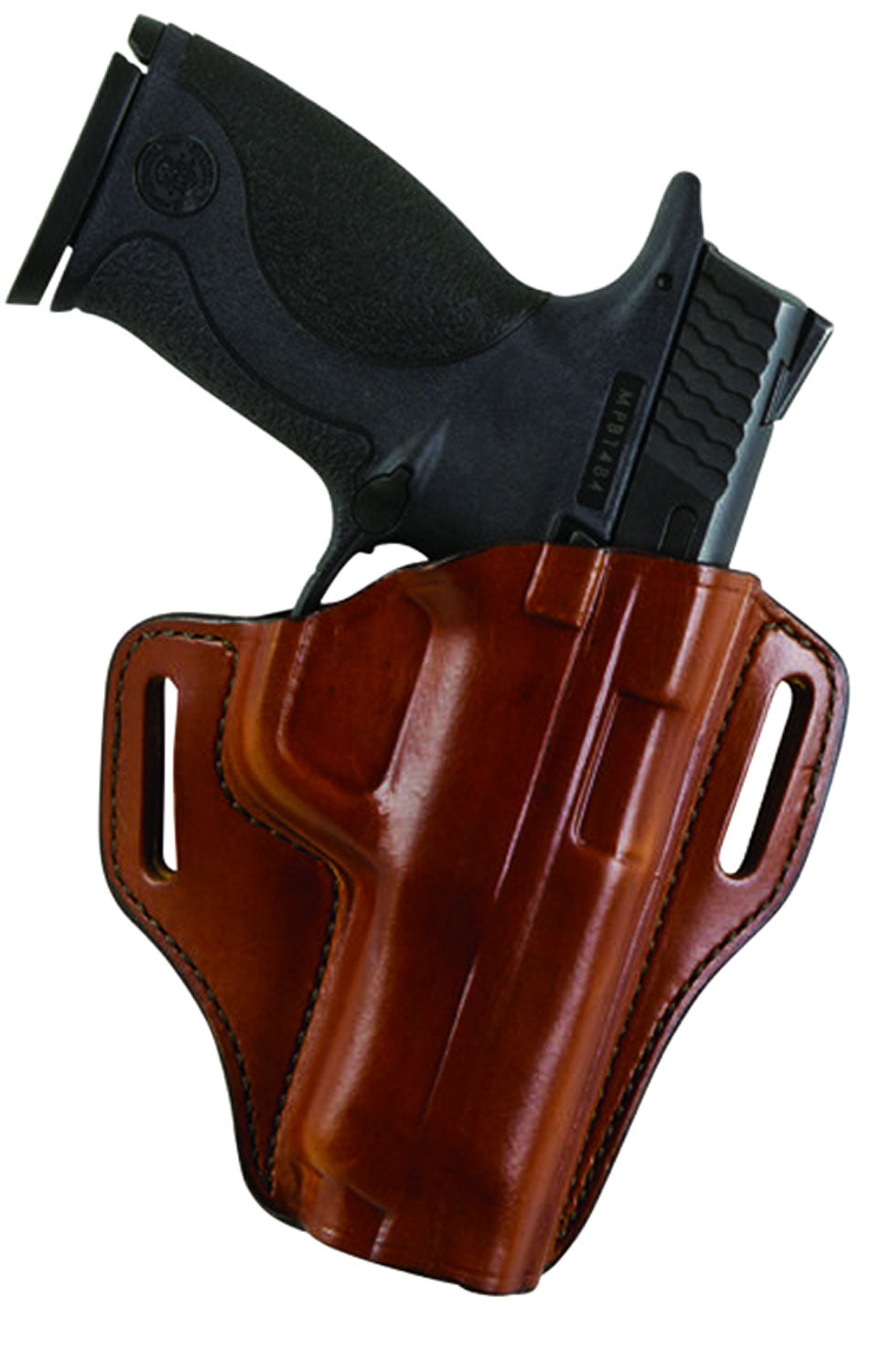 Bianchi Remedy Model 57 OWB Holster Size 15 Tan Leather Fits S&W M&P Shield Right Hand
