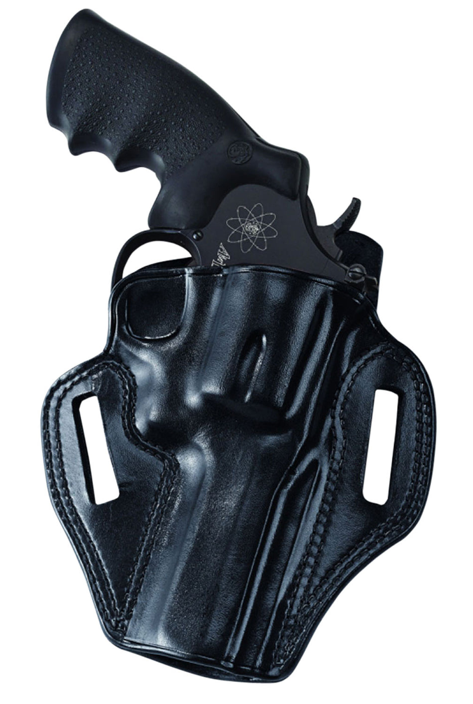 Galco Combat Master CM118B OWB Black Leather Belt Holster Fits Ruger SP101 2.25" Right Hand
