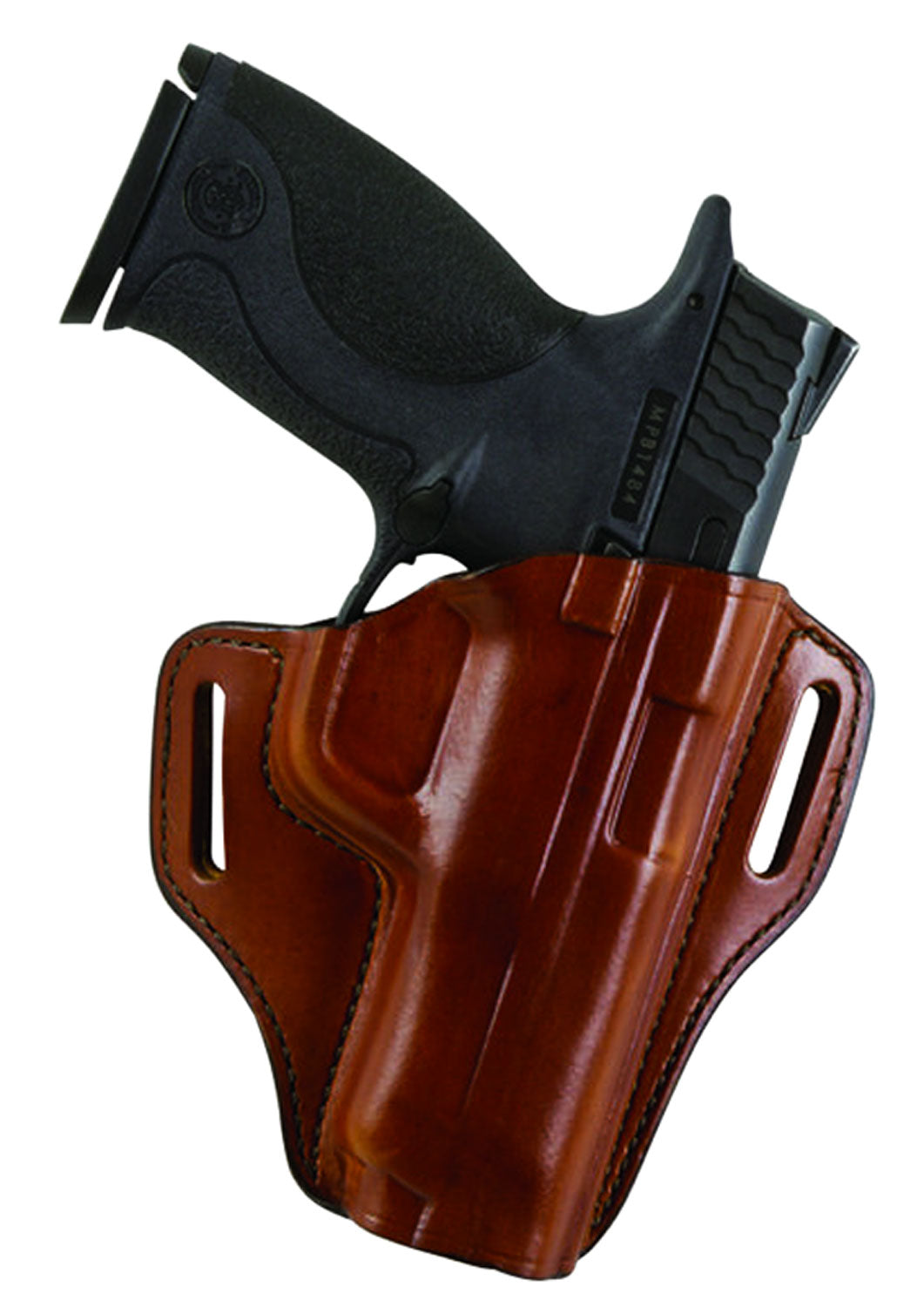 Bianchi Remedy Model 57 OWB Holster Size 10 Tan Leather Fits Colt 1911 Government Left Hand