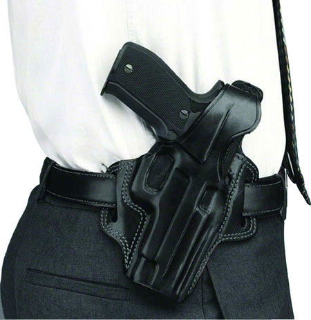 Galco FL226B OWB Fletch Belt Holster Black Leather Glock 19/19X/23/32/45 Right Hand