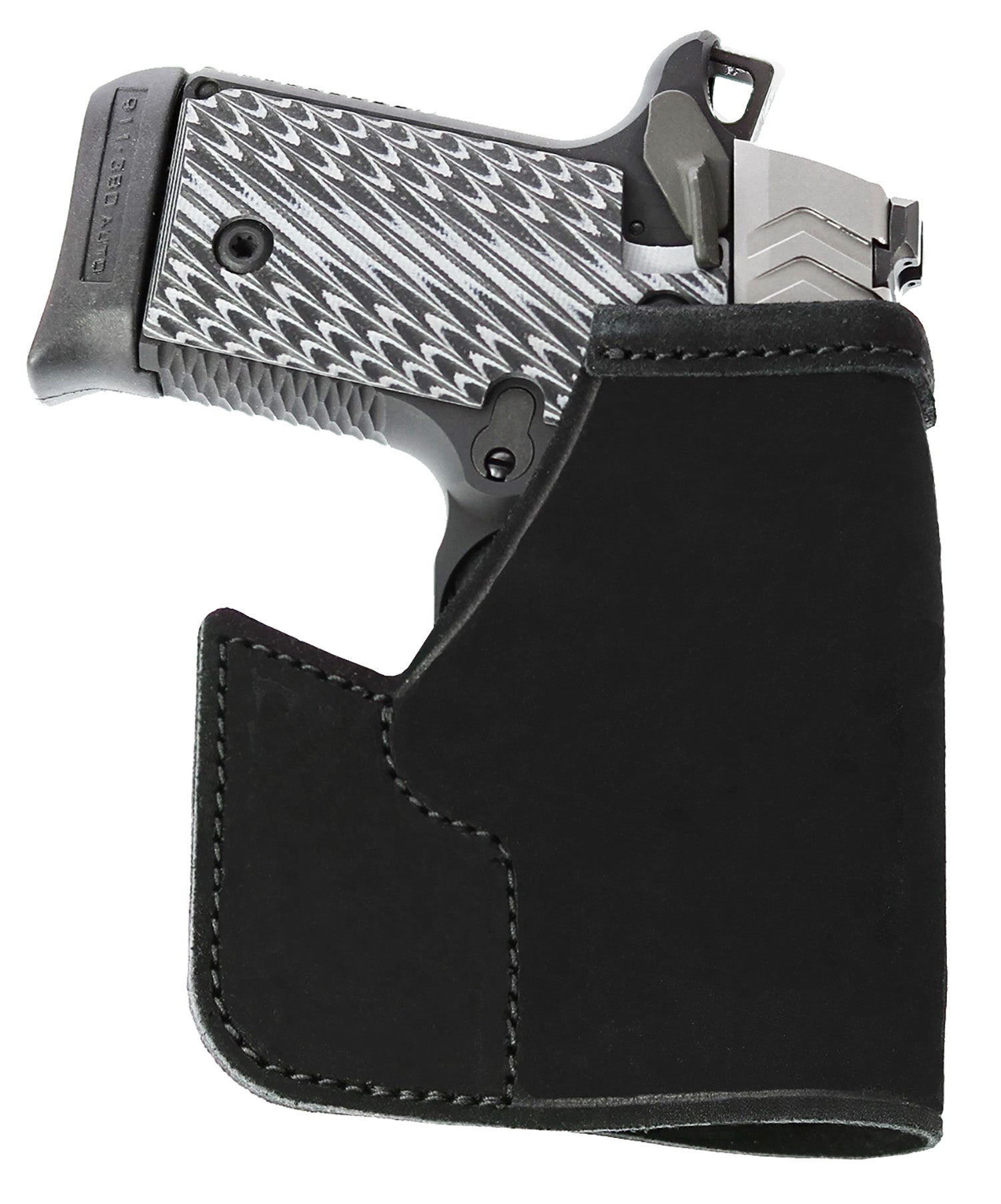 Galco PRO652B Pocket Protector Ambidextrous Leather Front Pocket Holster Fits S&W M&P Shield Plus 2.0