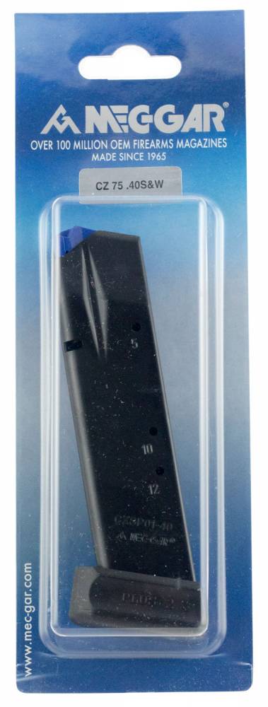 Mec-Gar CZ Shadow/SP-01 .40 S&W 13 Round Extended Blued Magazine