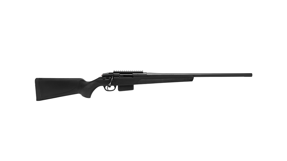 Stevens 18993 334 Bolt Action 270 Win 3+1 20" Black Carbon Steel Receiver Integrated Recoil Lug Ergonomic/Recoil Pad Synthetic Stock Picatinny Rail Right Hand