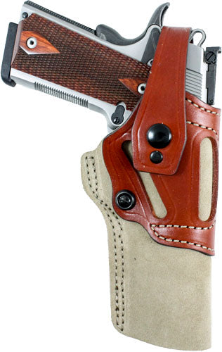 DeSantis Natural Leather Ambidextrous Wild Hog OWB Holster for 1911 5"