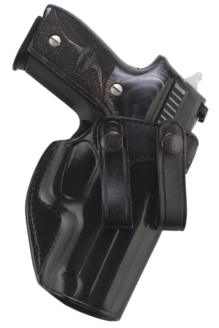 Galco SUM822B Summer Comfort IWB Snap-On Belt Loop Holster Black Leather Sig P320 Compact/M18 Right Hand