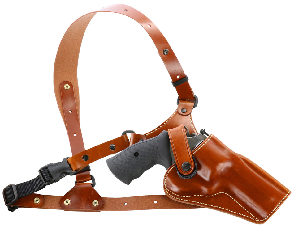 Galco GA170 Great Alaskan Shoulder/Torso Strap Holster Tan Leather S&W X Frame 500 4" Right Hand