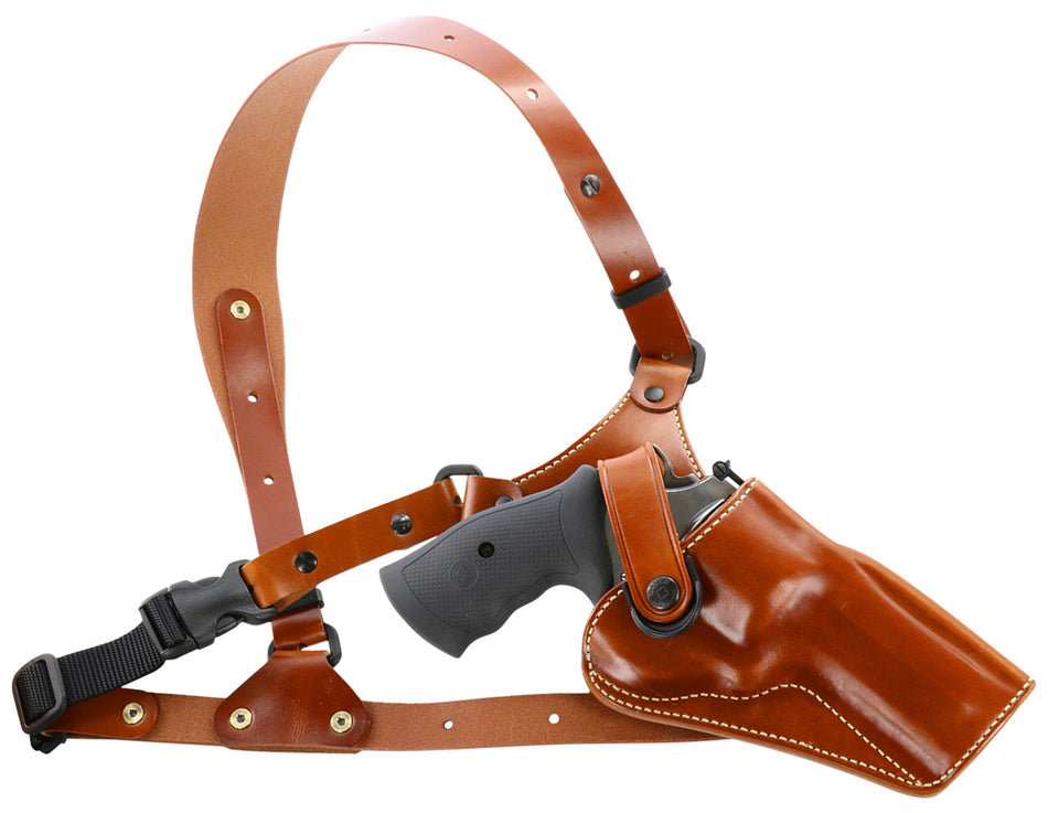 Galco GA194 Great Alaskan Tan Leather Torso Strap Chest Holster Ruger GP100 Redhawk 4" Right Hand