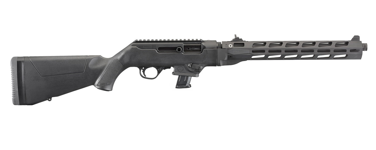 Ruger 19117 PC Carbine *CA Compliant 9mm Luger 10+1 16.12" Threaded/Fluted Barrel, Type III Hard Coat Anodized Aluminum Alloy Receiver, Synthetic Stock, M-Lok Accessory Slots, Optics Ready