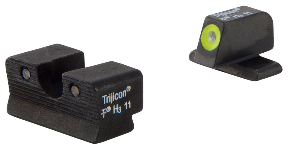 Trijicon 600751 Springfield Armory XD-S/XD-E Night Sight Set HD Green Tritium Yellow Front