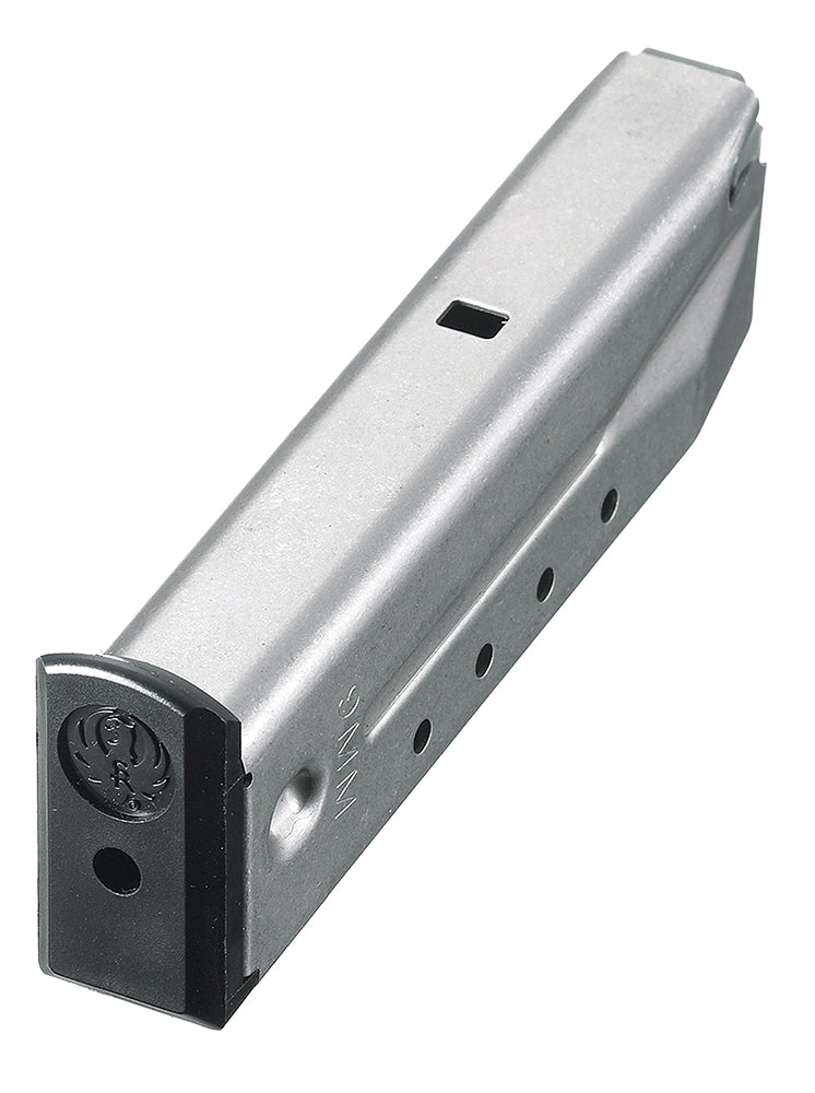 Ruger P-Series 15-Round 9mm Luger Stainless Steel Factory Magazine for P89/P95/PC Carbine (90233)