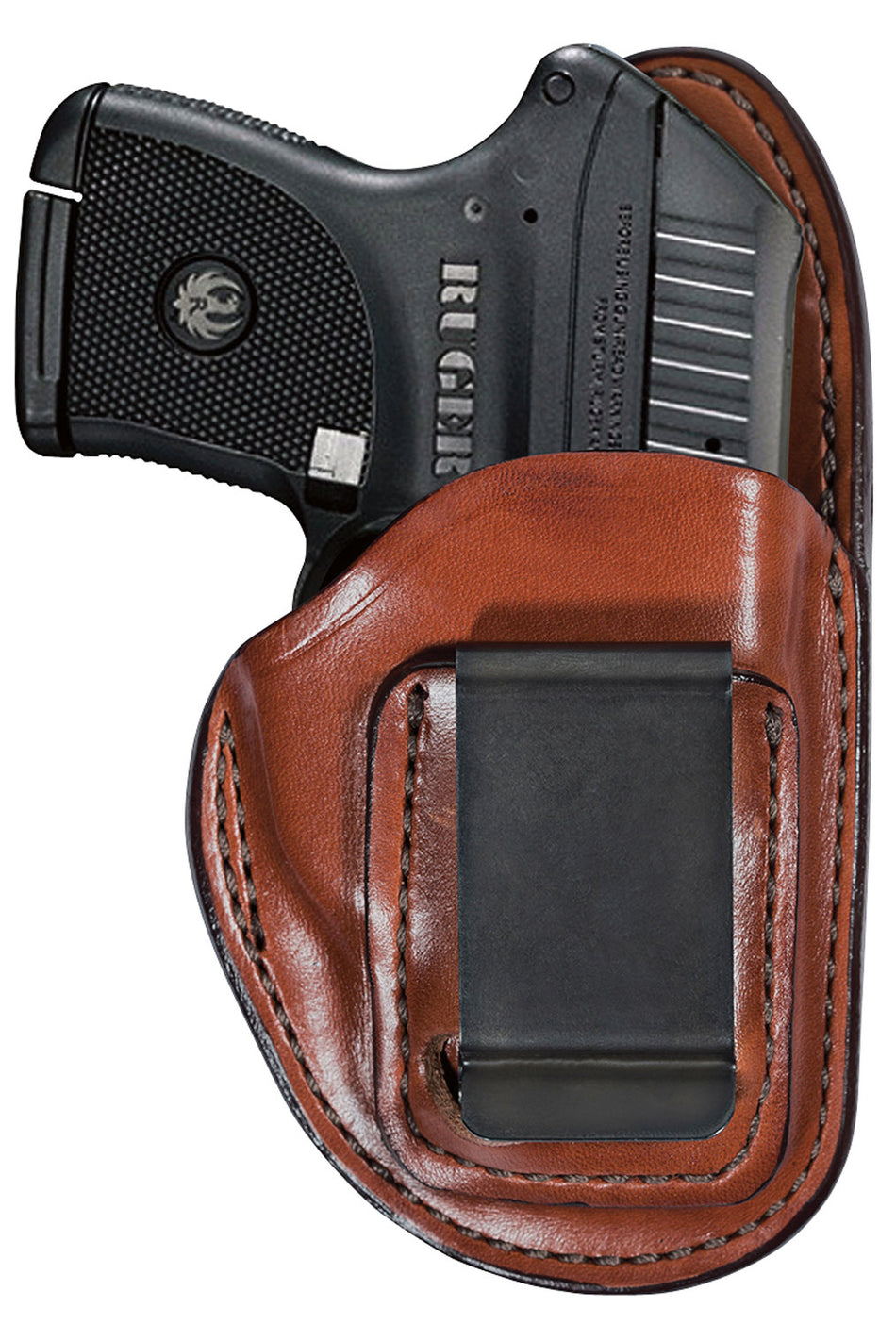 Bianchi Professional Model 100 IWB Holster Size 11 Tan Leather Fits Glock 19/23/Ruger Security-9 Left Hand