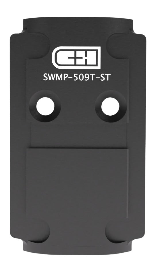 C&H Precision V4 Pistol Optic Mount Plate, Smith & Wesson M&P 2.0 Core to Holosun 509T, Black