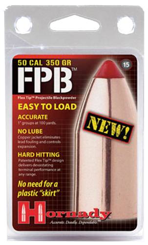 Hornady FPB 50 Caliber Black Powder Bullets 300 Grain 15-Pack