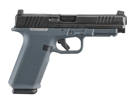 Ruger 19443 RXM 9mm Luger 17+1 4.50" Black FNC Nitride Alloy Steel Barrel & Optic Ready/Serrated Slide, Stealth Gray Polymer Frame w/Accessory Rail, Textured Grip, RMR/RMSc/DeltaPoint Pro Footprint