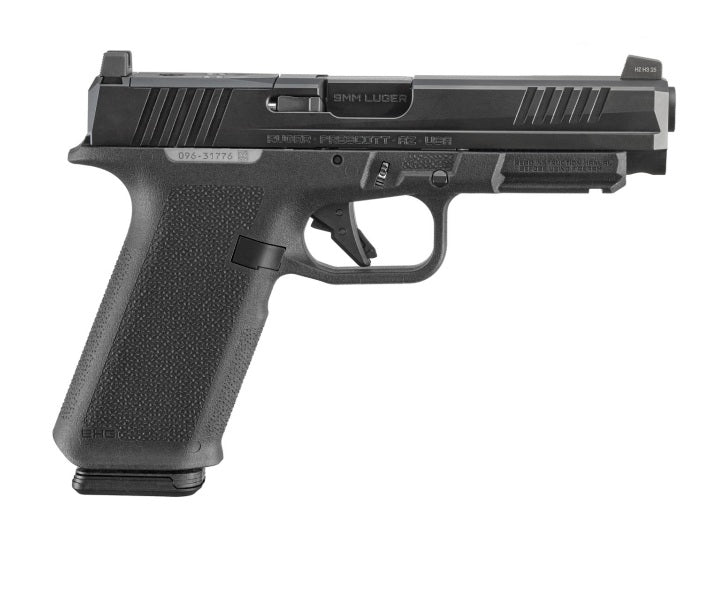Ruger 19444 RXM 9mm Luger 17+1 4.50" Black FNC Nitride Alloy Steel Barrel & Optic Ready/Serrated Slide, Black Polymer Frame w/Accessory Rail, Textured Grip, RMR/RMSc/DeltaPoint Pro Footprint