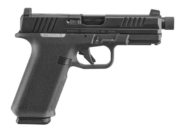 Ruger 19445 RXM 9mm Luger 17+1 4.50" Black FNC Nitride Alloy Steel Threaded Barrel & Optic Ready/Serrated Slide, Black Polymer Frame w/Accessory Rail, Textured Grip, RMR/RMSc/DeltaPoint Pro Footprint