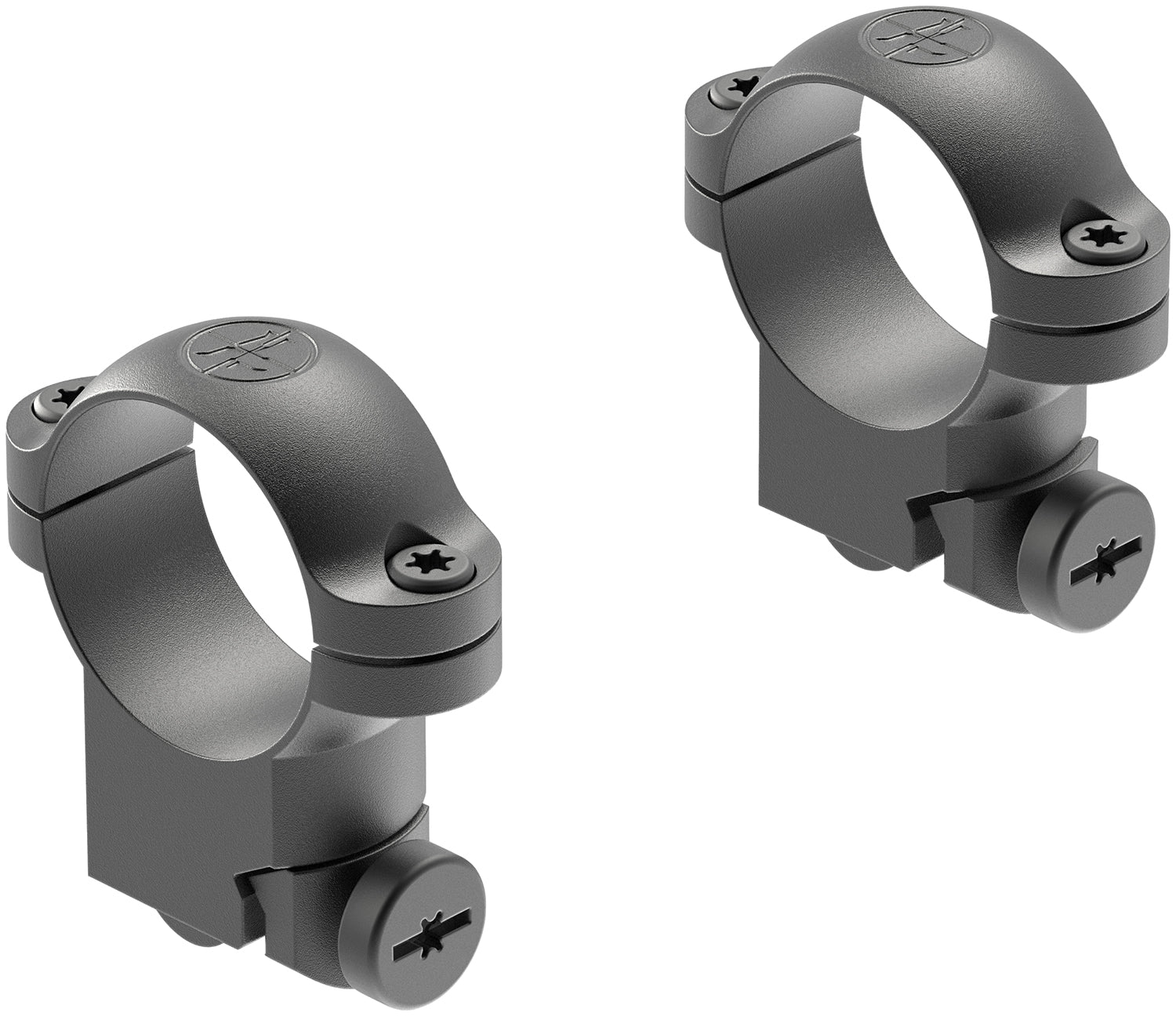 Leupold 170351 1 Inch Medium Matte Black Steel Ringmounts Ruger M77