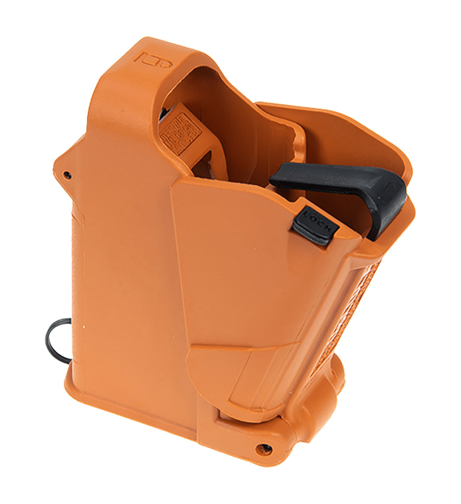 UpLula Magazine Loader/Unloader, Fits 9mm-45 ACP, Orange Brown
