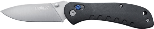 Camillus Rovax Folding Knife w/ Black Nylon Handle 3.25" Stainless Blade