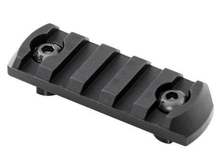 MFT Tekko Metal M-LOK Picatinny 5 Slot 2-3/8 Inch Rail Section Black