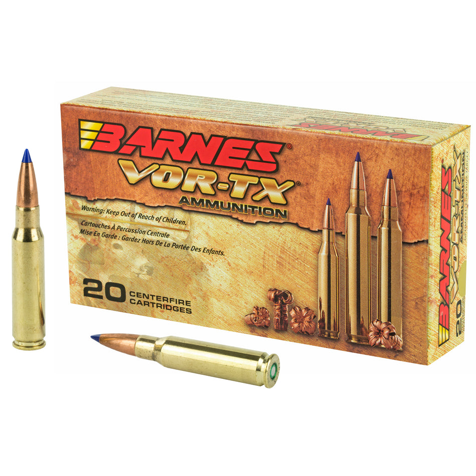 Barnes VOR-TX Tipped TSX Boat Tail 168 Grain .308 Win / 7.62x51mm 2680 fps
