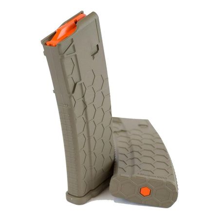 Hexmag AR-15/M4 Series 2 30rd Rifle Magazine FDE Orange Follower .223 Rem/5.56x45mm