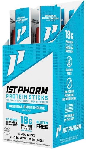 1ST PHORM PROTEIN BEEF STICKS ORIGINAL SMOKEHOUSE 15 STICKS