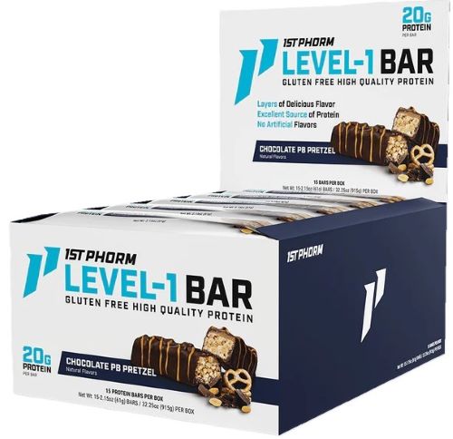 1ST PHORM LEVEL 1 BAR CHOCOLATE PB PRETZEL 15 BARS