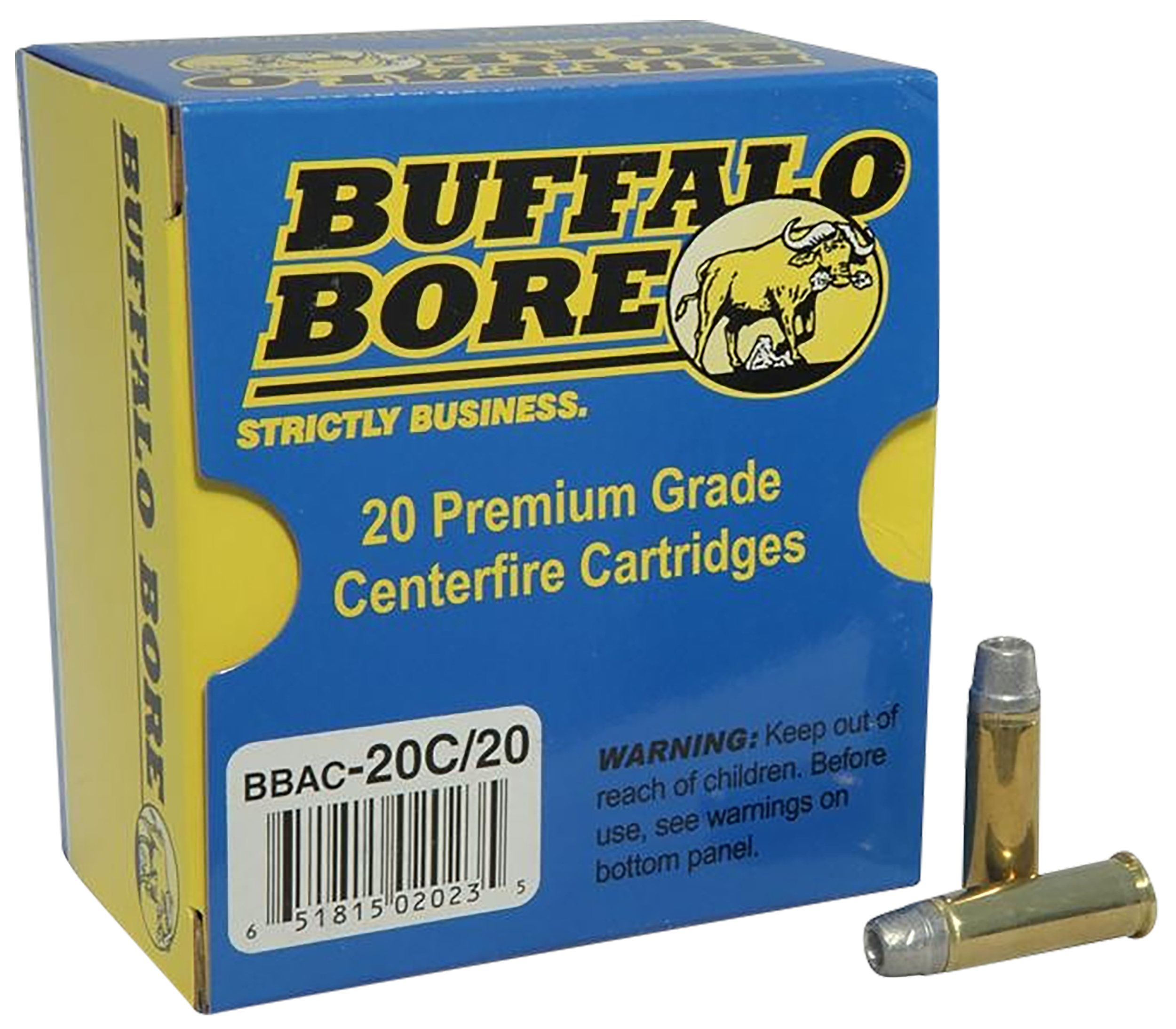 Buffalo Bore Ammunition 20C20 Standard Pressure Strictly Business 38 Special 158 gr Lead Semi-Wad Cutter Hollow Point 20 Per Box/ 12 Cs