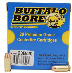 Buffalo Bore Ammunition 23B20 Heavy Strictly Business 40 S&W +P 180 gr Jacketed Hollow Point (JHP) 20 Per Box/ 12 Cs