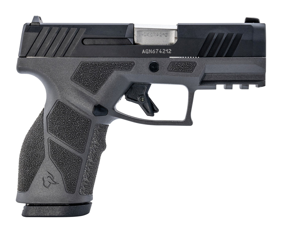 Taurus 1-GX2931G-10 GX2 9mm Luger 10+1 3.37" Matte Stainless Steel Barrel, Matte Black Serrated Stainless Steel Slide, Gray Polymer Frame w/Picatinny Rail, Polymer Grip
