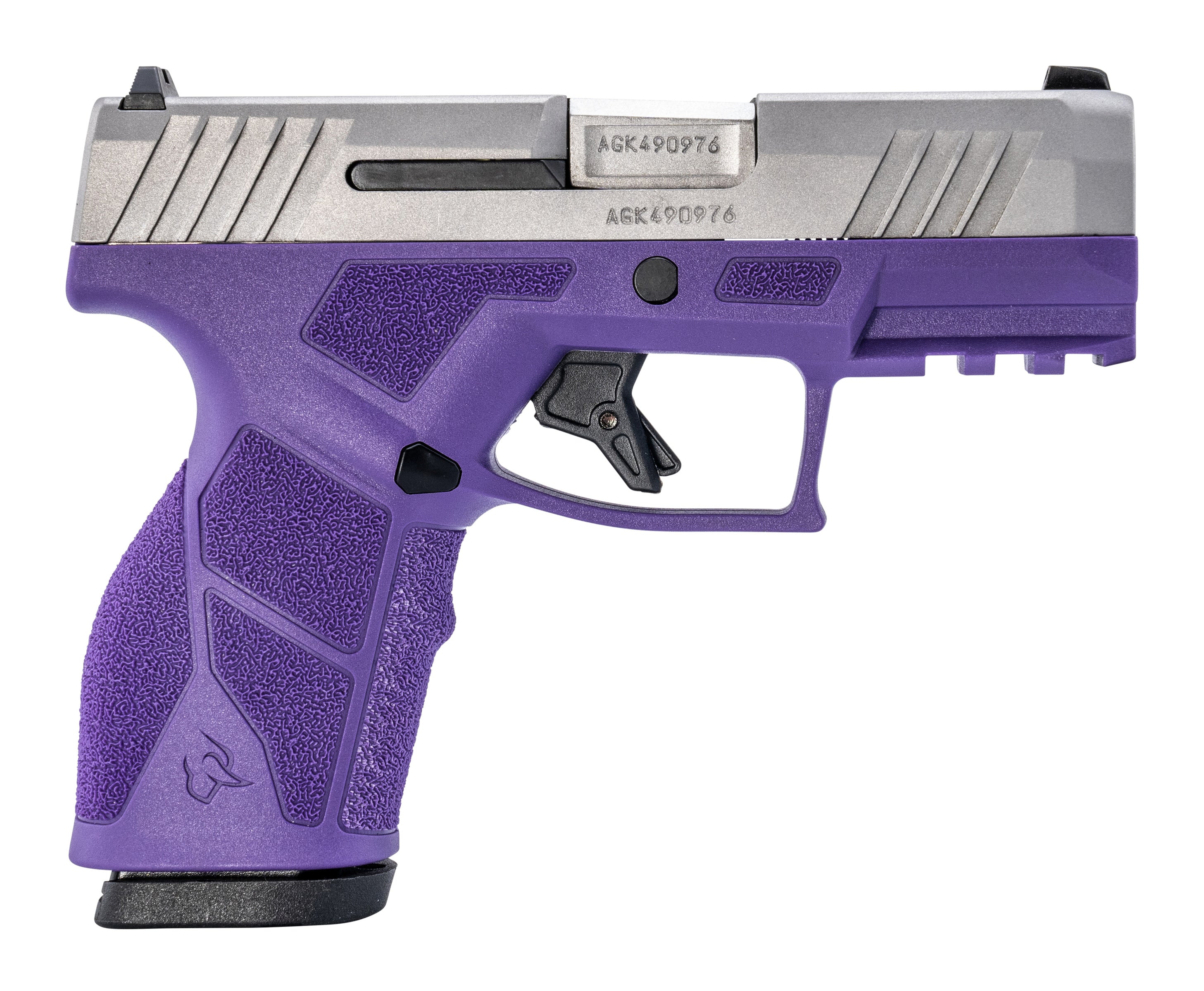 Taurus 1-GX2939DP-10 GX2 9mm Luger 10+1 3.37" Matte Stainless Steel Barrel, Matte Serrated Stainless Steel Slide, Dark Purple Polymer Frame w/Picatinny Rail, Polymer Grip
