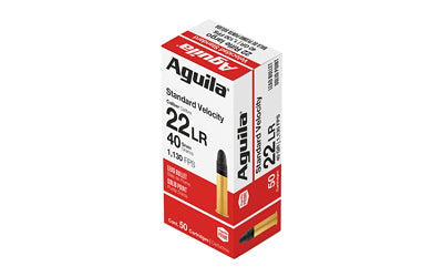 Aguila Standard Velocity Soft Point 40 Grain .22 Long Rifle 1080 FPS.