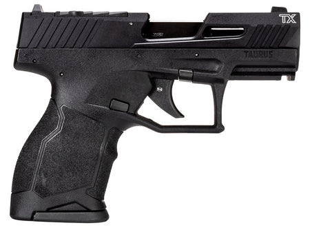 Taurus 1TX2223110 TX22C Compact 22 LR 10+1 3.60" Matte Black Steel Barrel, Black Hard Coat Anodized Serrated Aluminum Slide, Black Polymer Frame w/Picatinny Rail Black Polymer Grips