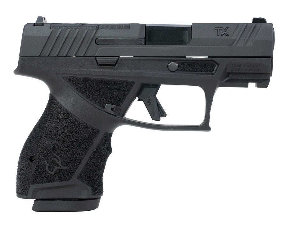 Taurus 1-TX9SC431 TX 9 Sub-Compact Frame 9mm Luger 13+1 3.40" Black Black Nitride Alloy Steel Optic Ready/Serrated Slide Black Stainless Steel Frame w/Picatinny Rail Interchangeable Backstrap Grip