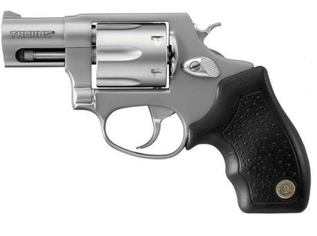 Taurus 2-85629-MA 856 *MA Compliant Small Frame 38 Special +P 6 Shot 2" Stainless Steel Barrel, Cylinder & Frame, Black Rubber Grip, Exposed Hammer
