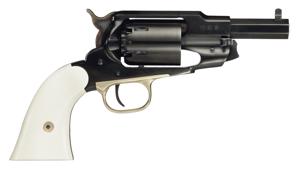 1858 ACE .44 Cal Blued 3" Barrel White Finish Walnut Grip Black Powder