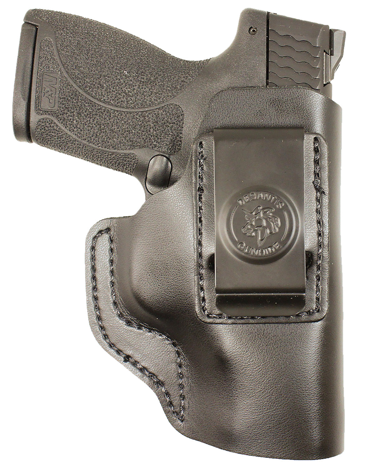 DeSantis Insider IWB Black Leather Spring Steel Clip Holster S&W M&P 45/Shield M2.0 9/40 Right Hand