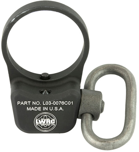 LWRC 2000072A01 Quick Detach Sling Mount Metal Black with QD Swivel