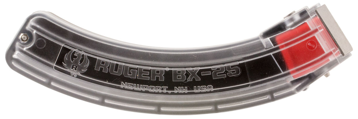 Ruger BX-25 25-Round .22 LR Clear Factory Magazine for 10/22 and SR Rifles (90591)