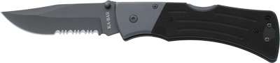 Ka-Bar G10 Mule 9.25in Folder Serrated Clip Point Blade Black G10 Handle