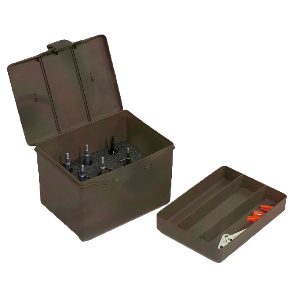 Plano Large Archery Broadhead Accessory Box Green