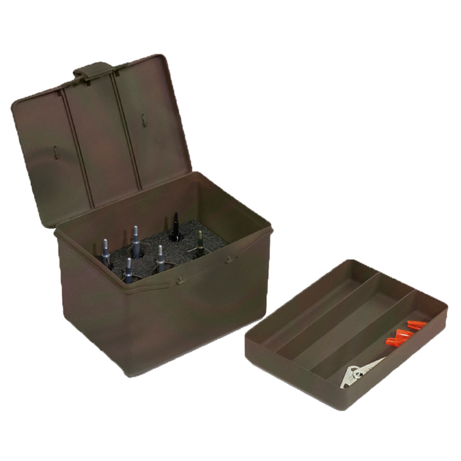 Plano Large Archery Broadhead Accessory Box Green