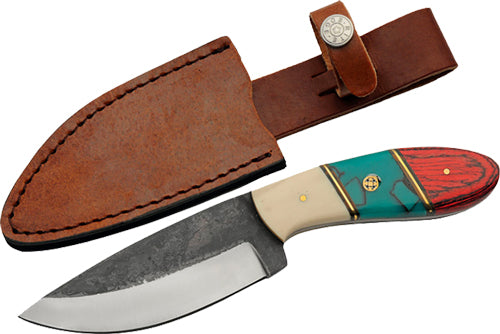 Rite Edge Redtail Hunter 8.5" Fixed Blade Knife and Leather Sheath