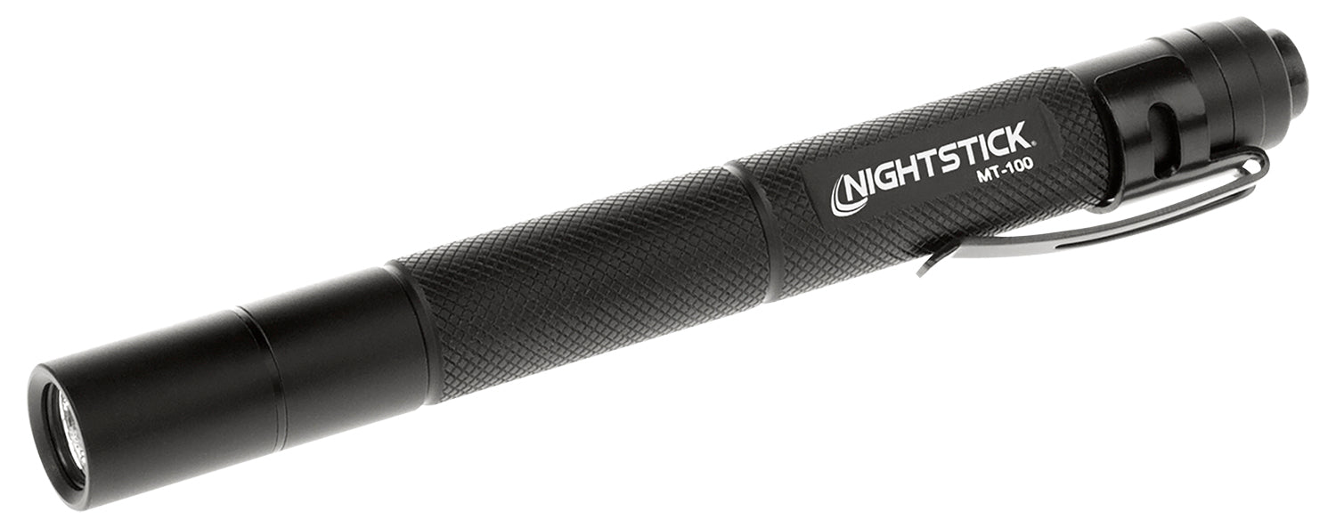 Nightstick MT100 Mini-TAC 2-AAA Flashlight 130 Lumens Black Anodized Aluminum